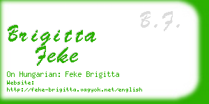 brigitta feke business card